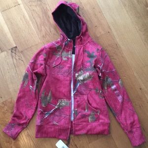 Brand new Carhartt pink realtree camo hoodie